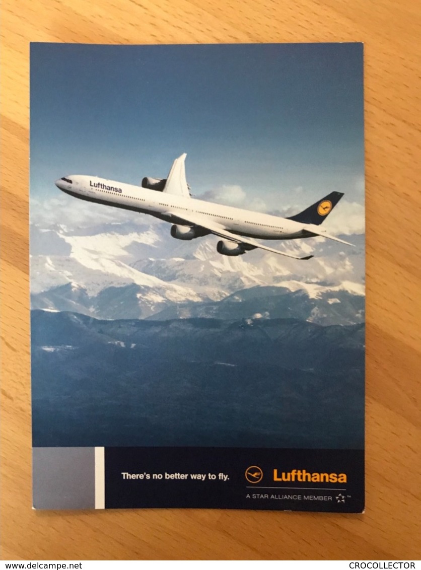 LUFTHANSA Airbus A340-600 POST CARD 2006 Limited Edition, Motif 3 Of 7 - Stationery