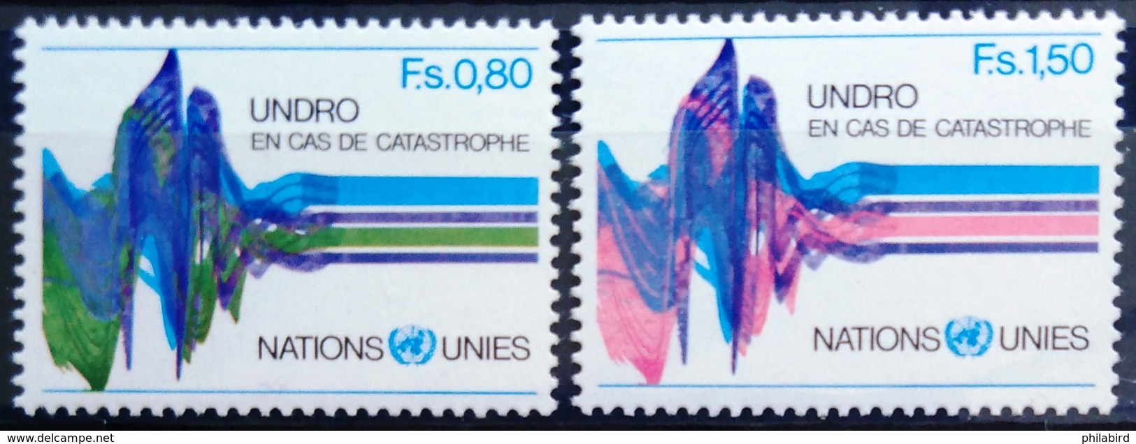 NATIONS-UNIS  GENEVE                  N° 81/82                      NEUF** - Unused Stamps