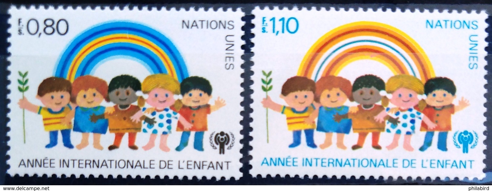NATIONS-UNIS  GENEVE                  N° 83/84                      NEUF** - Unused Stamps