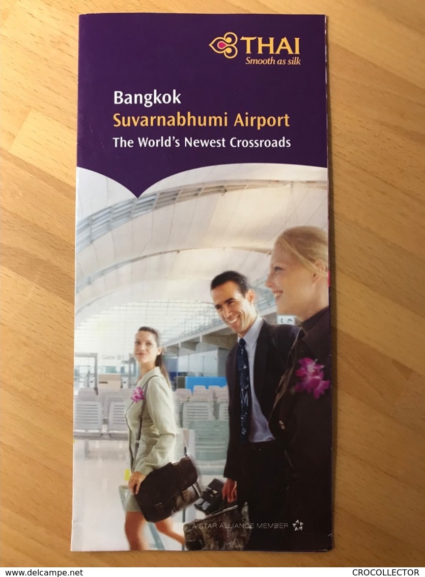 THAI AIRWAYS Bangkok Suvarnabhumi Airport The World's Newest Crossroads - Manuels