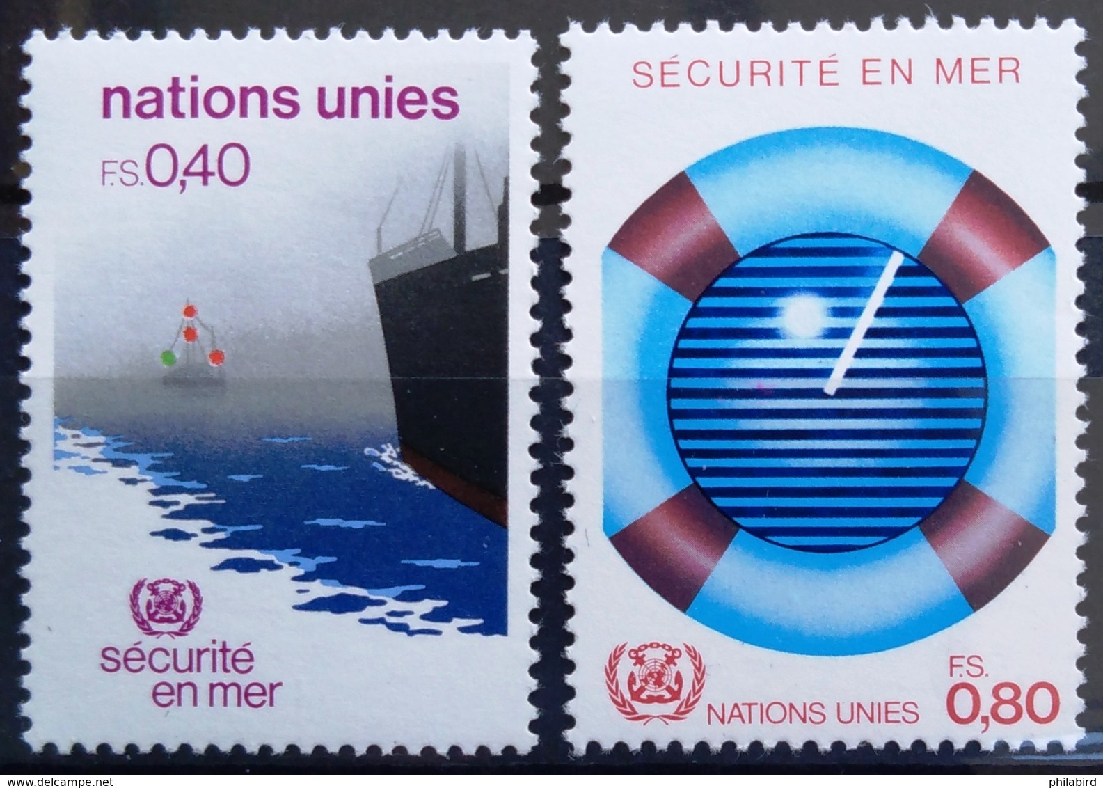 NATIONS-UNIS  GENEVE                  N° 112/113                      NEUF** - Unused Stamps