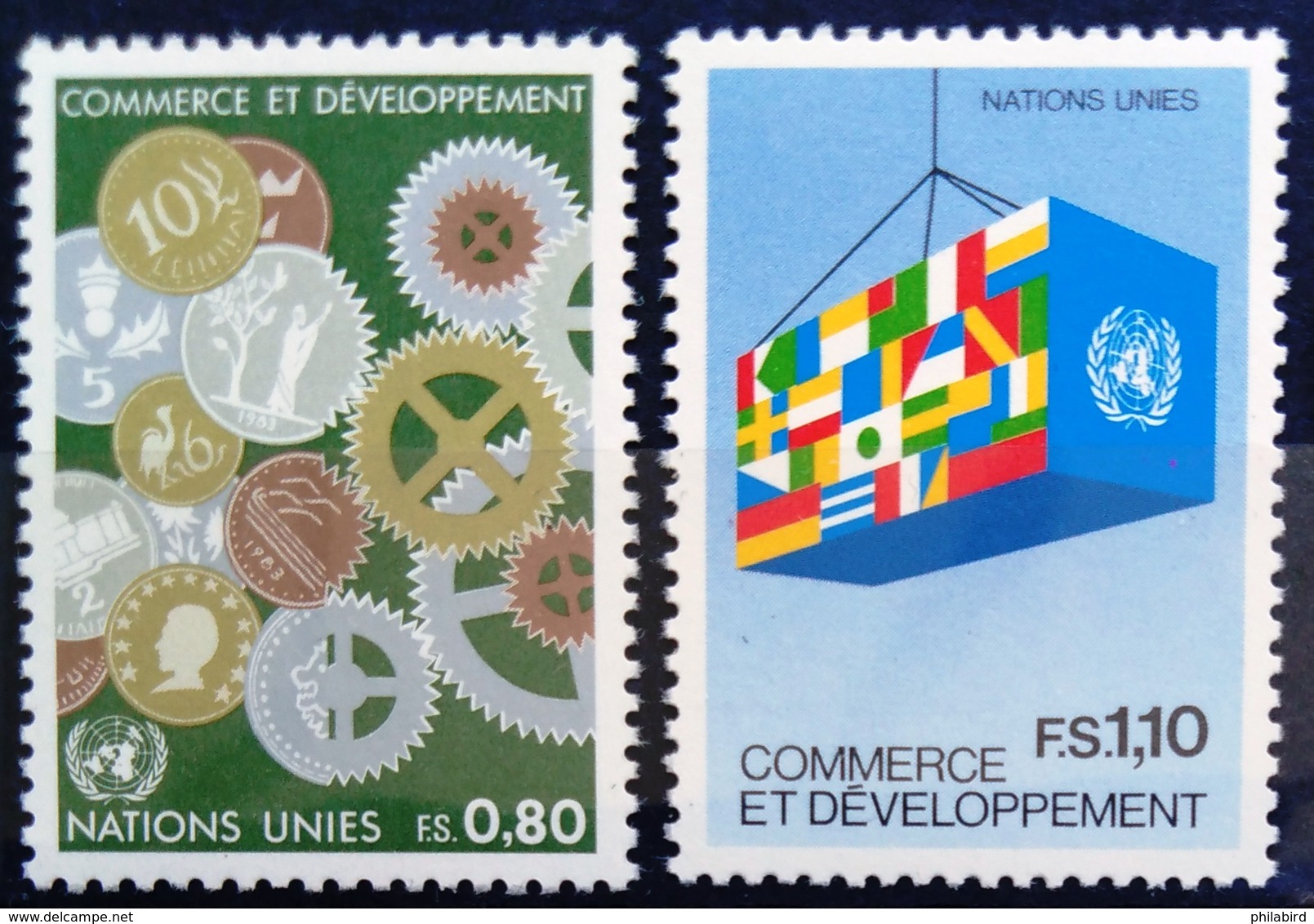 NATIONS-UNIS  GENEVE                  N° 115/116                      NEUF** - Unused Stamps