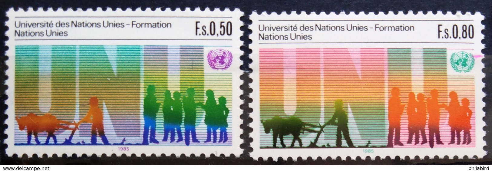 NATIONS-UNIS  GENEVE                  N° 129/130                      NEUF** - Unused Stamps
