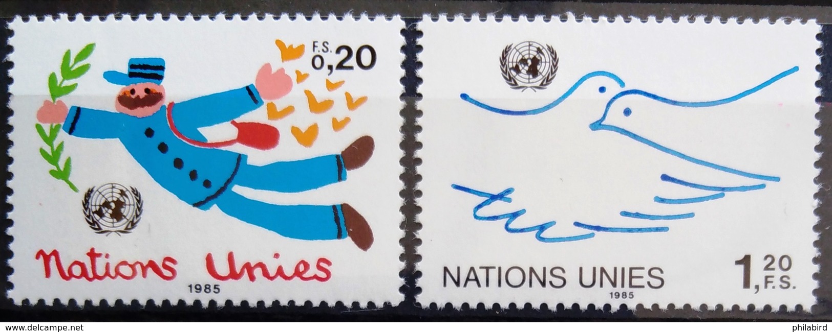 NATIONS-UNIS  GENEVE                  N° 131/132                      NEUF** - Ongebruikt