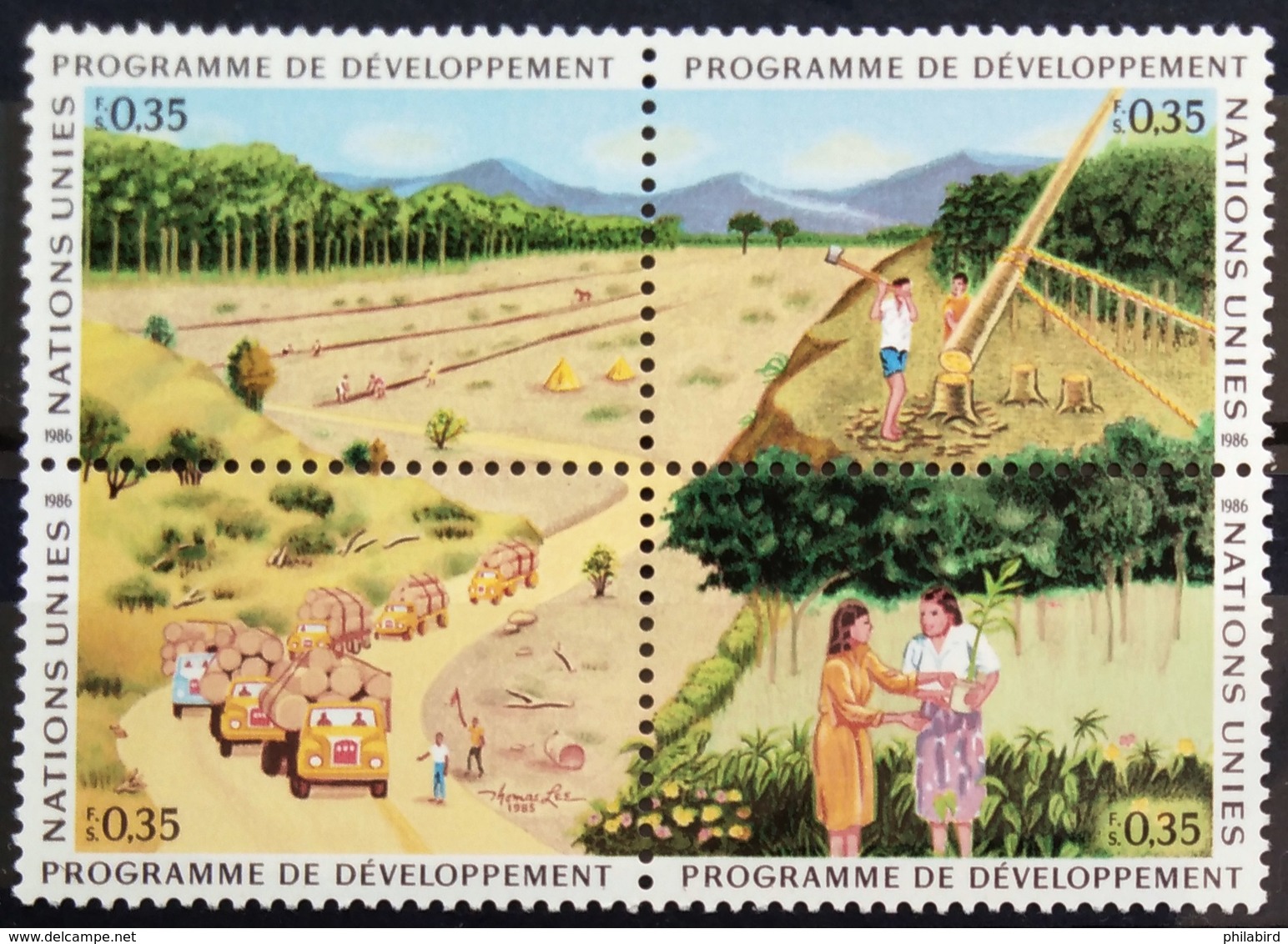 NATIONS-UNIS  GENEVE                  N° 139/142                      NEUF** - Unused Stamps