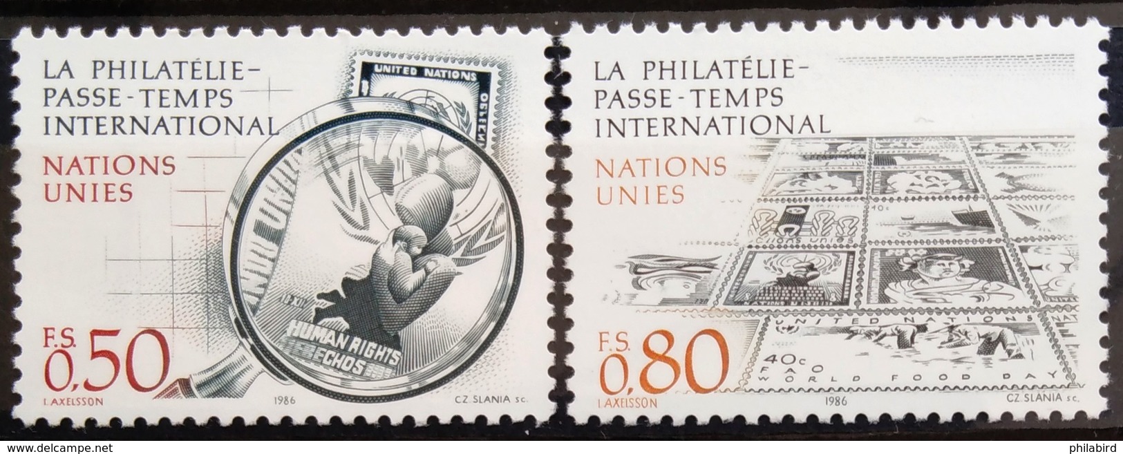 NATIONS-UNIS  GENEVE                  N° 143/144                      NEUF** - Unused Stamps