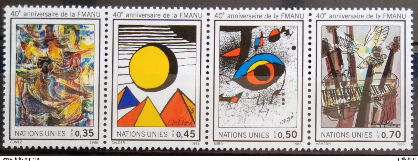NATIONS-UNIS  GENEVE                  N° 147/150                      NEUF** - Unused Stamps