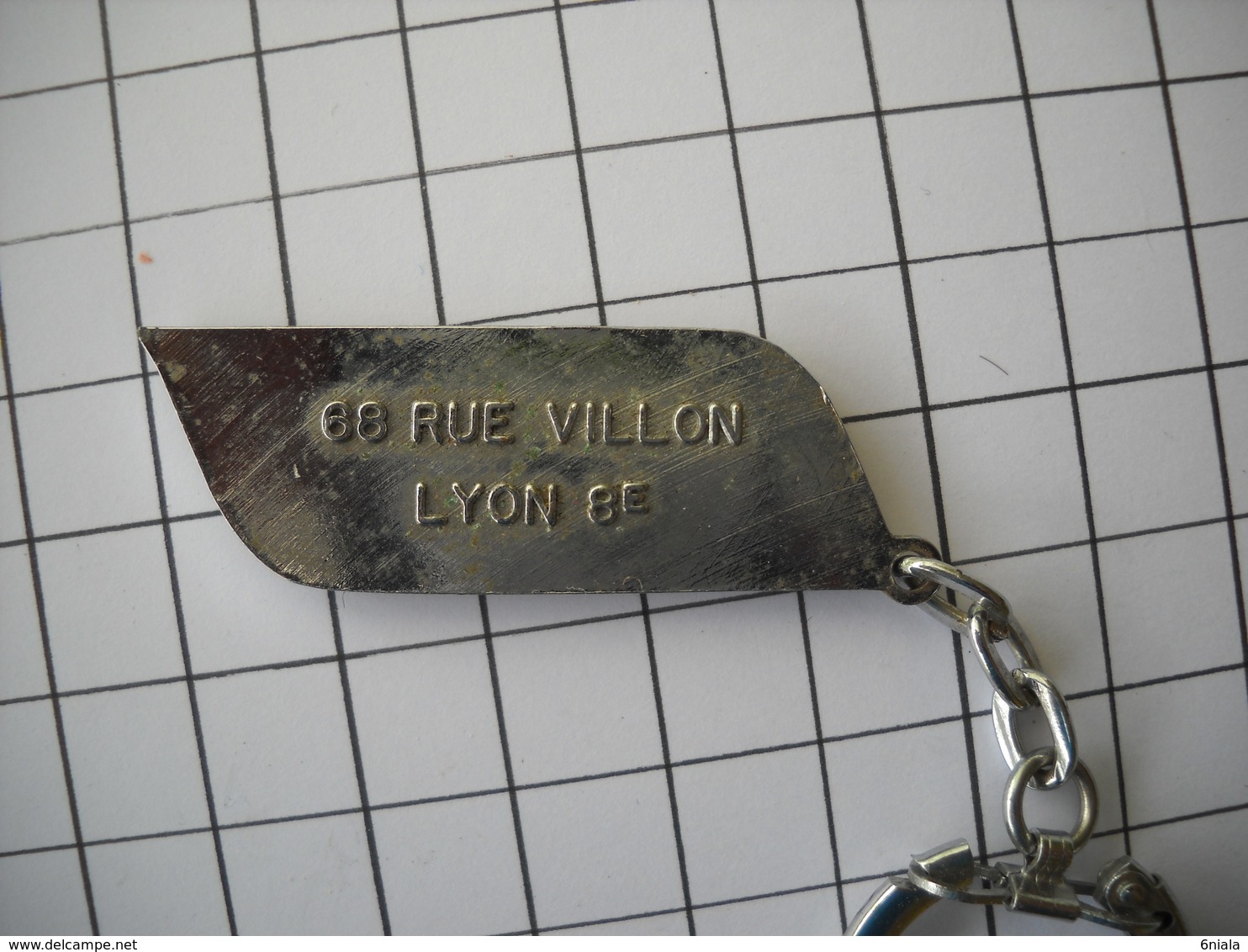 1439 Porte Clefs Clé    CHAUDIERES  GUILLOT 68 Rue VILLON   69 LYON - Key-rings