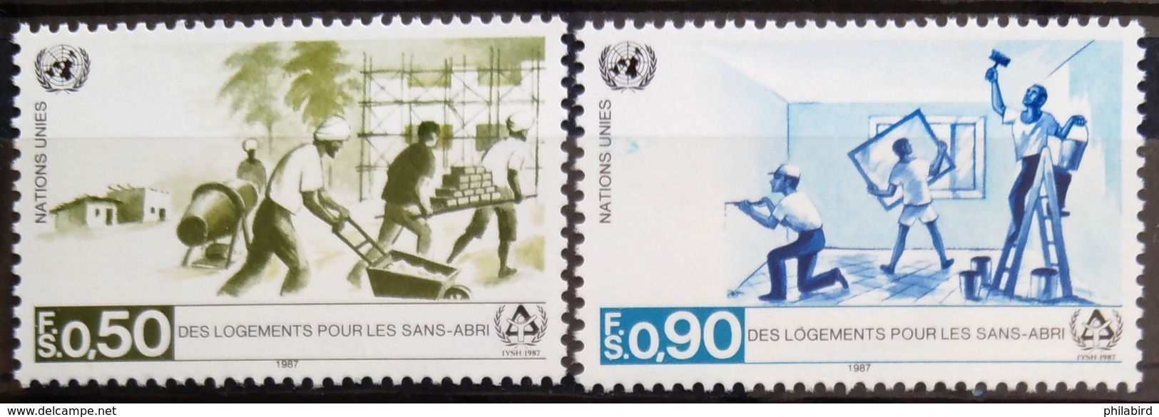 NATIONS-UNIS  GENEVE                  N° 154/155                      NEUF** - Unused Stamps