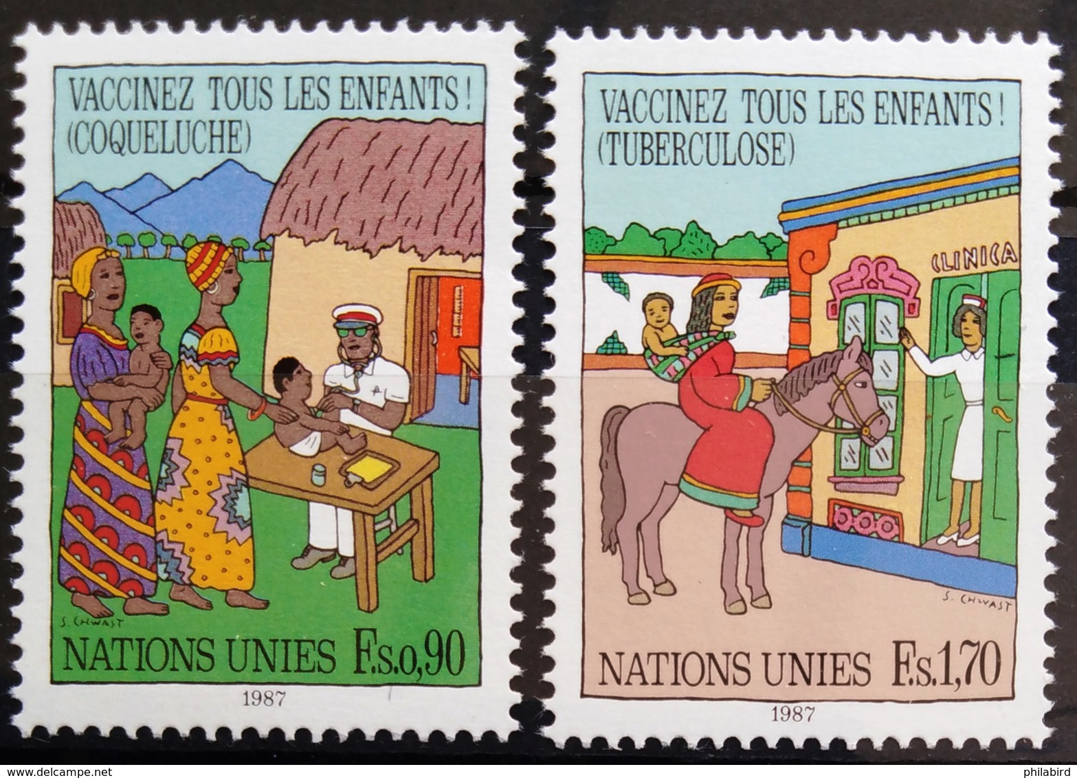 NATIONS-UNIS  GENEVE                  N° 160/161                      NEUF** - Unused Stamps