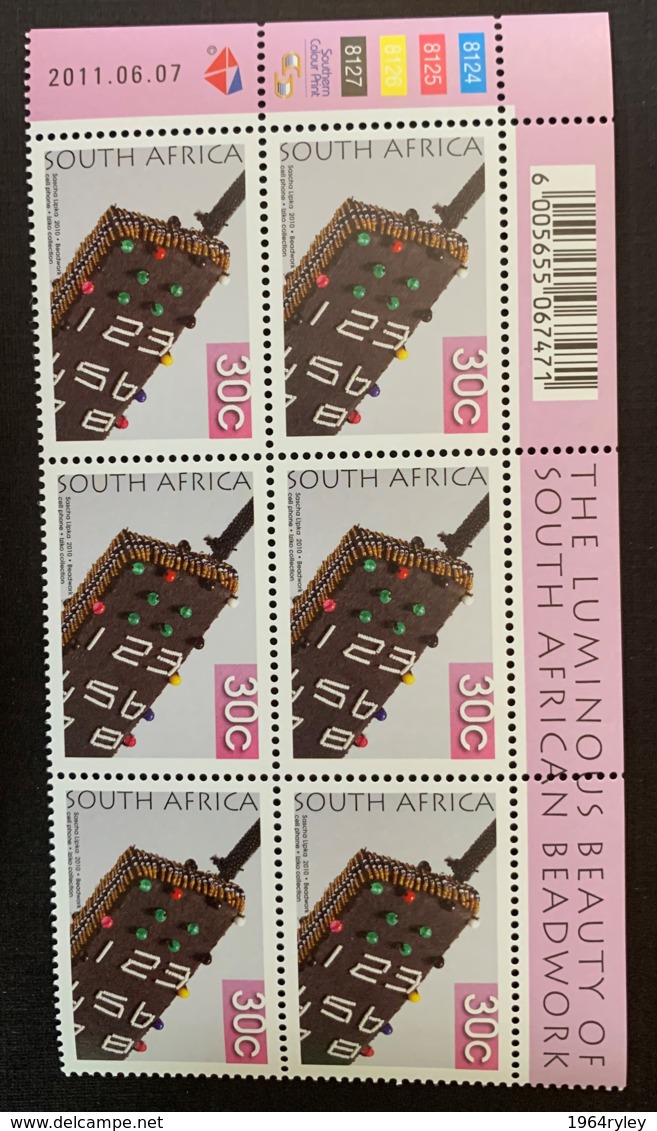 SOUTH AFRICA - MNH** - 2011 - #  1418/1422 SET OF SIX - Blocs-feuillets