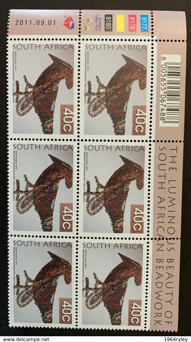 SOUTH AFRICA - MNH** - 2011 - #  1418/1422 SET OF SIX - Blocks & Sheetlets