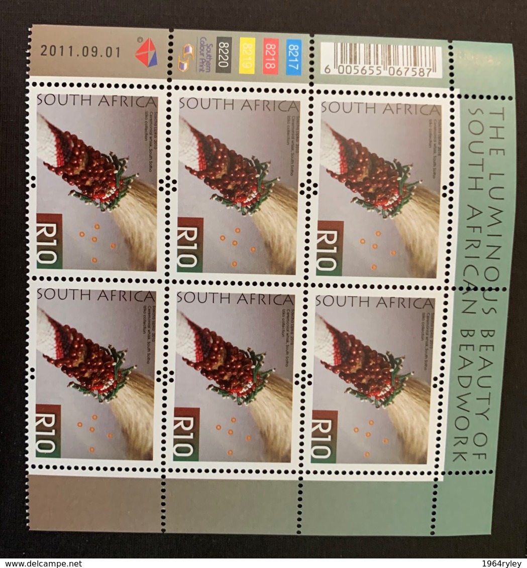 SOUTH AFRICA - MNH** - 2011 - #  1441 -  SET OF SIX - Blocs-feuillets