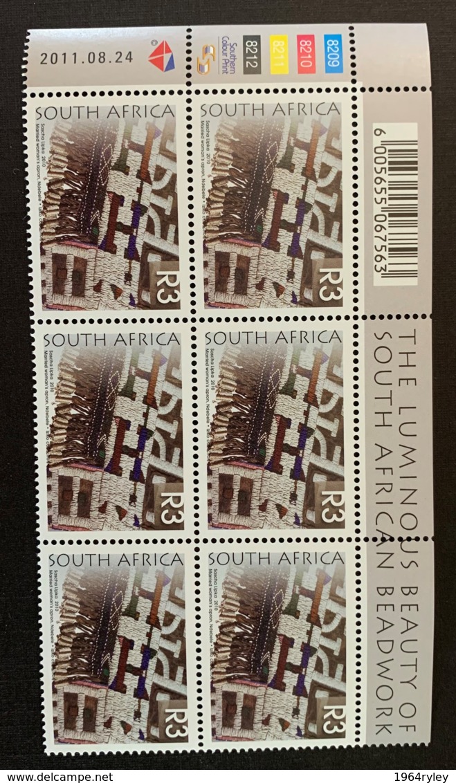 SOUTH AFRICA - MNH** - 2011 - #  1429, 1435, 1438 -  SET OF SIX - Blocs-feuillets