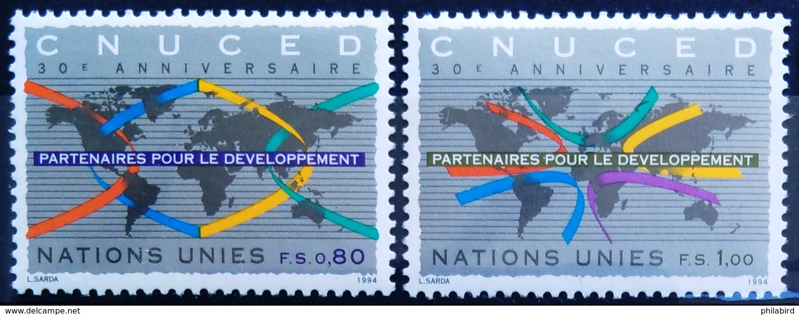 NATIONS-UNIS  GENEVE                  N° 279/280                     NEUF** - Neufs