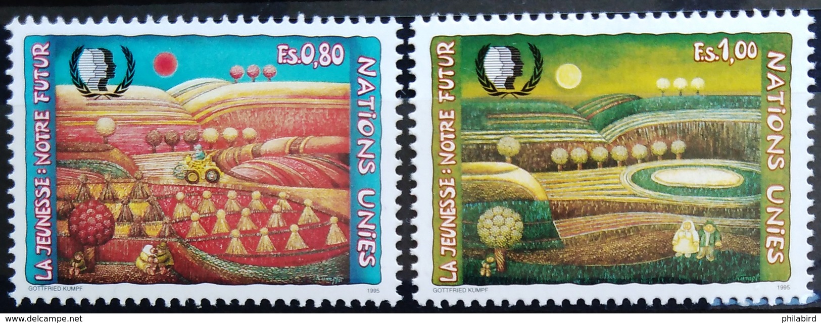NATIONS-UNIS  GENEVE                  N° 287/288                     NEUF** - Unused Stamps