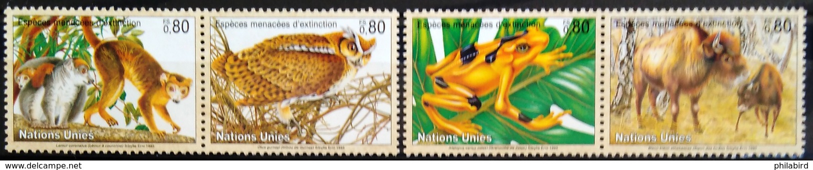 NATIONS-UNIS  GENEVE                  N° 283/286                     NEUF** - Unused Stamps