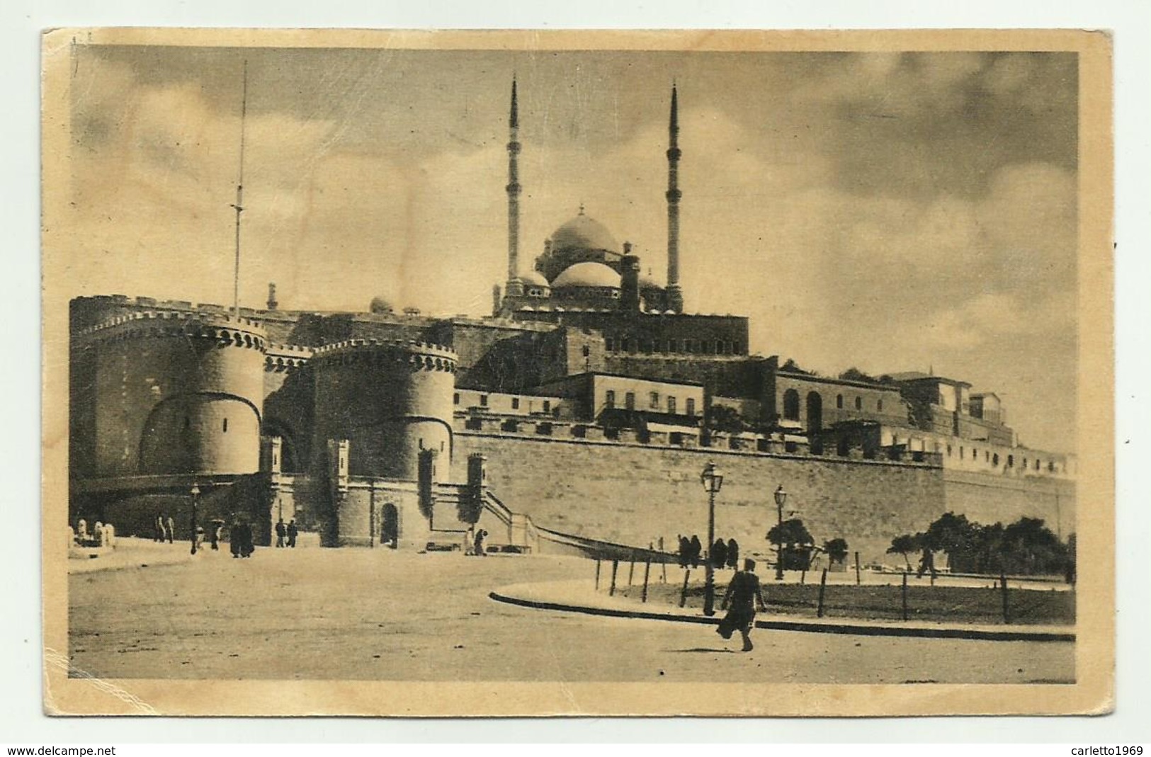 CAIRO - THE CITADEL BUILT BY SALADDIN IN 1176 - MOSQUE OF MOHAMMED 1948 -  VIAGGIATA  FP - Le Caire