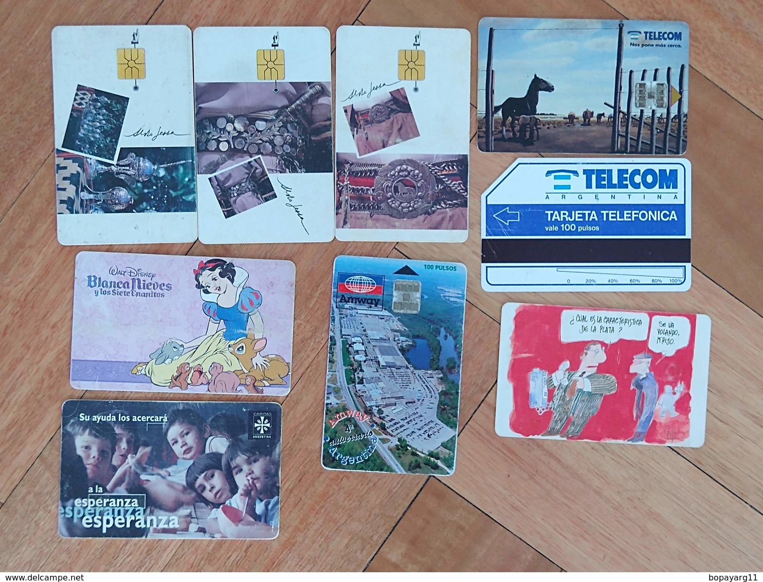 Argentina Phonecards Telecom Telefonica LOT OF 9 #11 - Collezioni