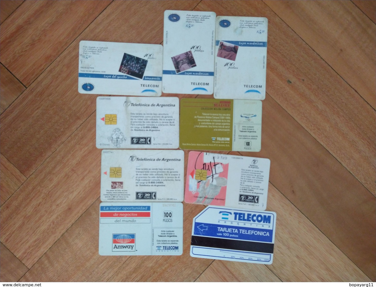 Argentina Phonecards Telecom Telefonica LOT OF 9 #11 - Collezioni