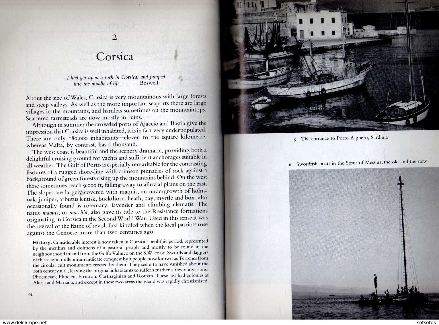 The Tyrrhenian Sea, A Sea Guide Corsica And Sardinia, W. Coast Of Italy, Sicily And Lipari Islands by H.M. Denham - Europe