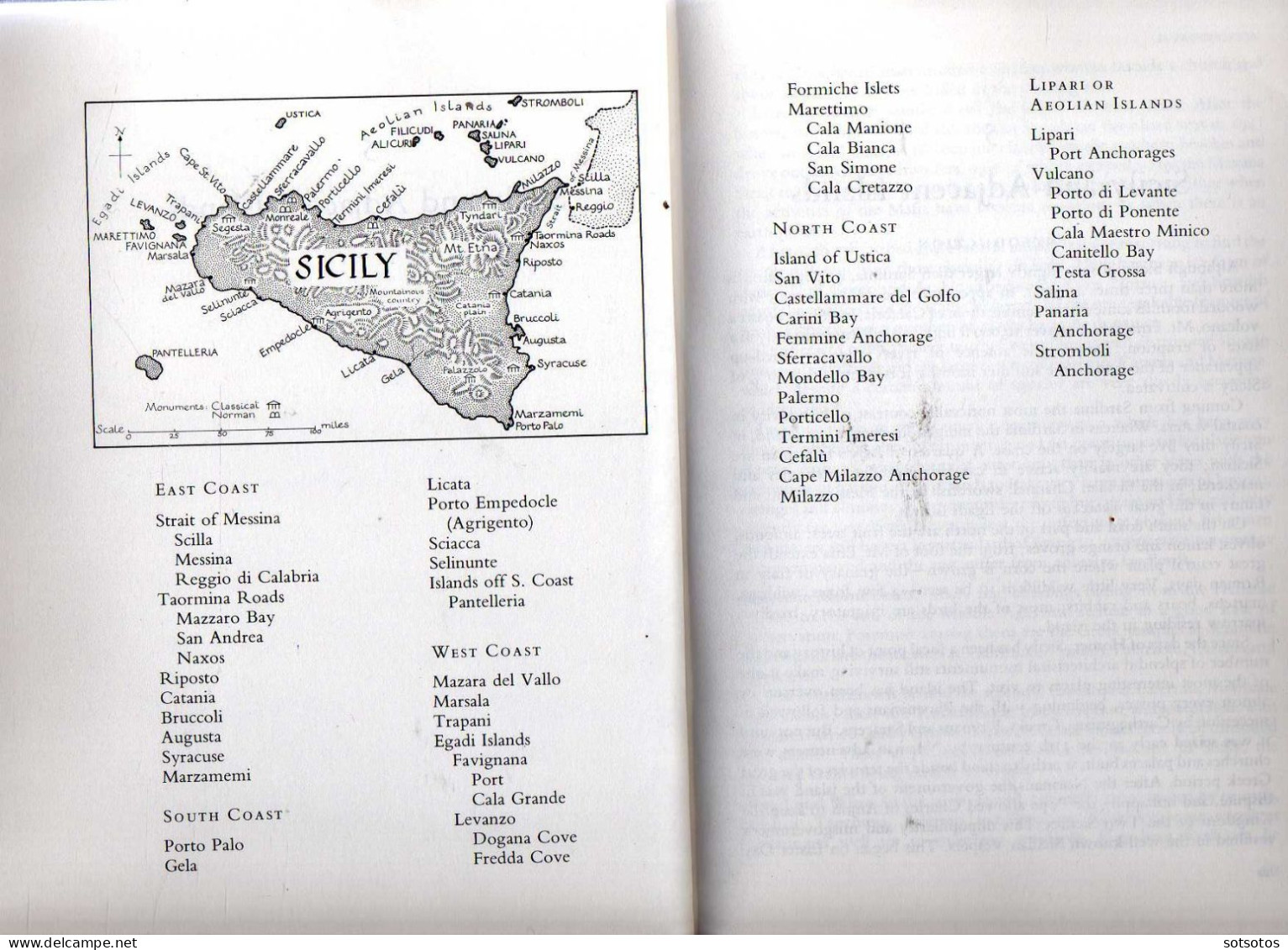 The Tyrrhenian Sea, a Sea Guide Corsica and Sardinia, W. Coast of Italy, Sicily and Lipari Islands by H.M. Denham