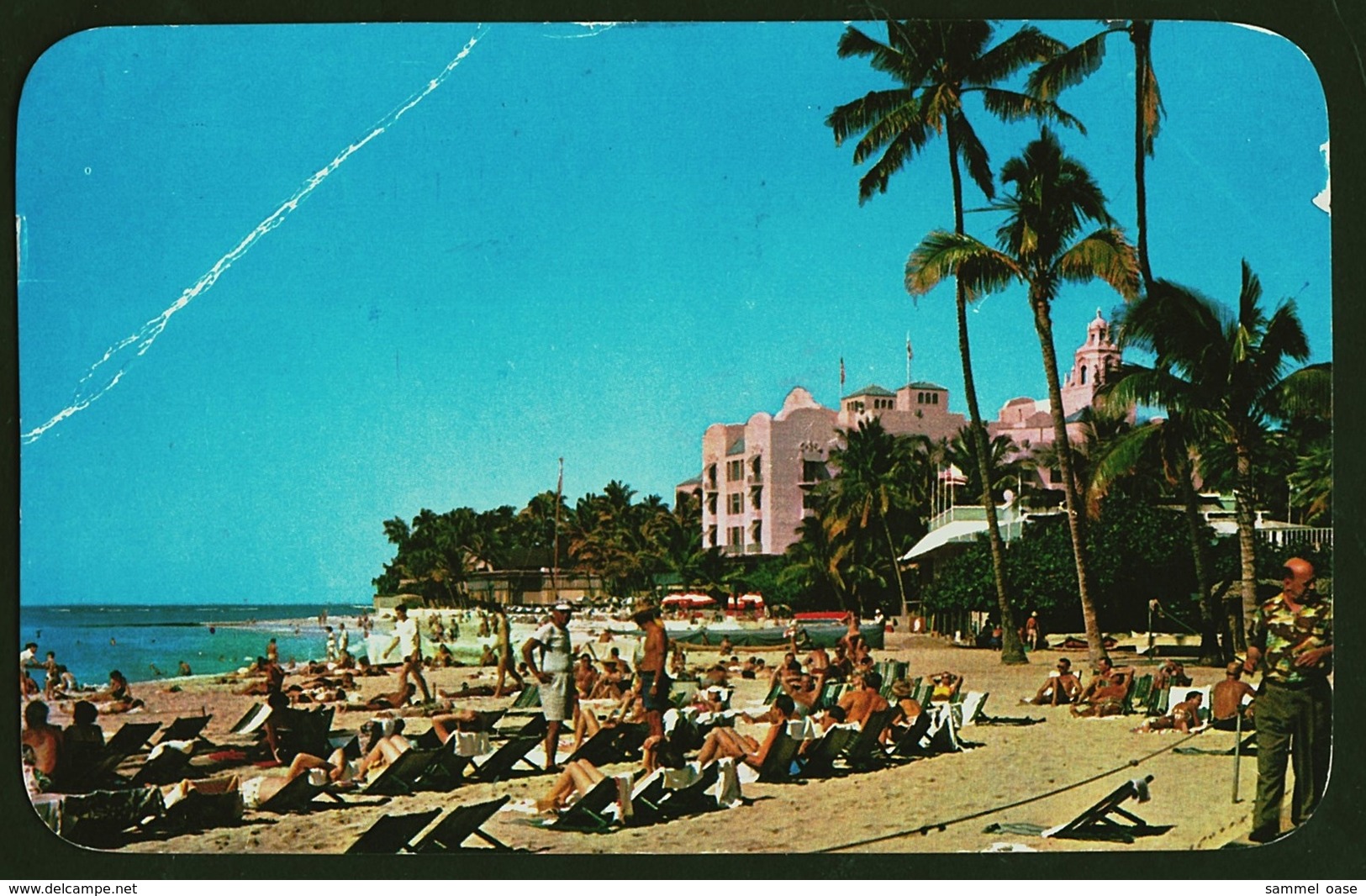 Waikiki Aerial / Honululu / Hawaii  - Hotel Royal Hawaiain  -  Ansichtskarte Ca.1957  (11933) - Oahu