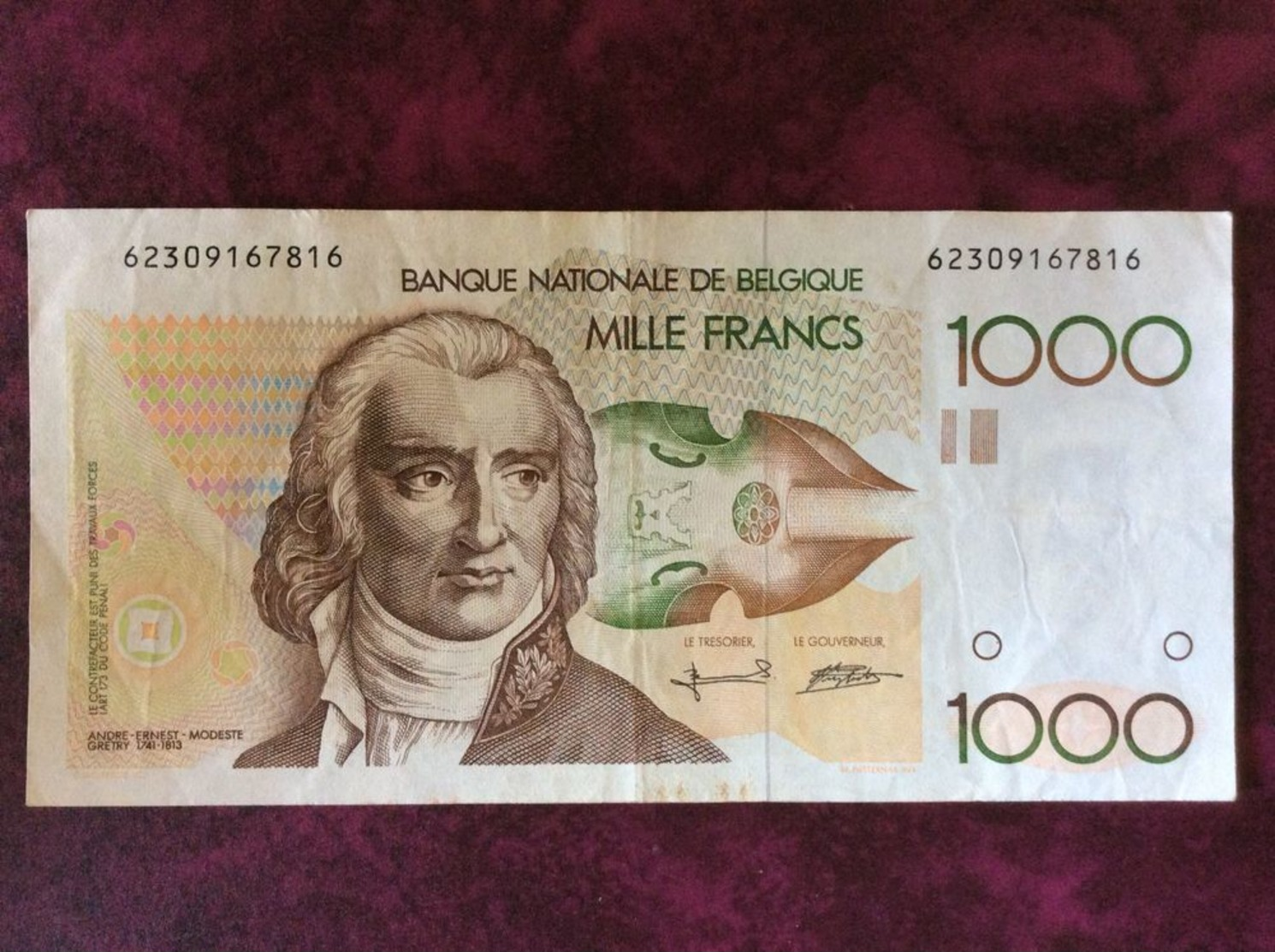 Banconota Da 1000 Franchi - 1000 Francs