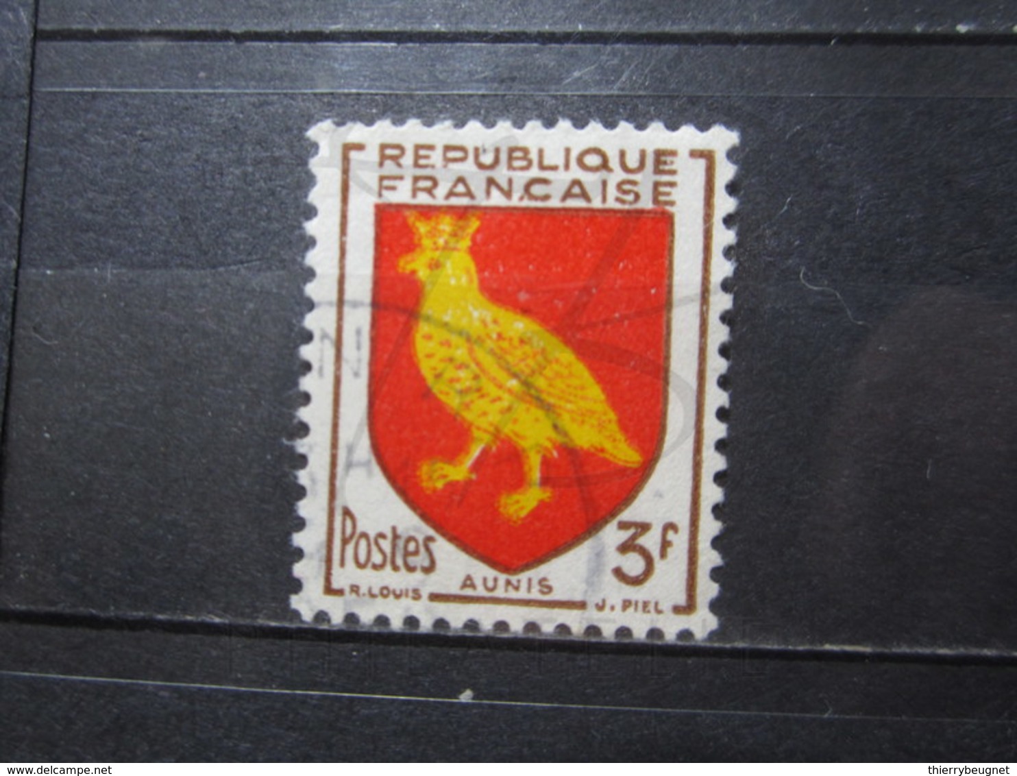 VEND BEAU TIMBRE DE FRANCE N° 1004 , IMPRESSION DOUBLE DU JAUNE !!! - Used Stamps