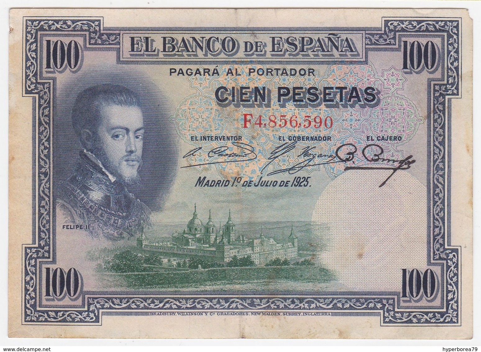 Spain P 69 C - 100 Pesetas 1.7.1925 - Fine+ - 100 Peseten