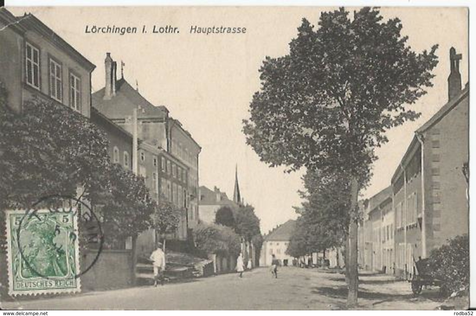 CPA - 57 - Lorquin - Lorchingen Im Lohtr - Hauptstrasse - Lorquin