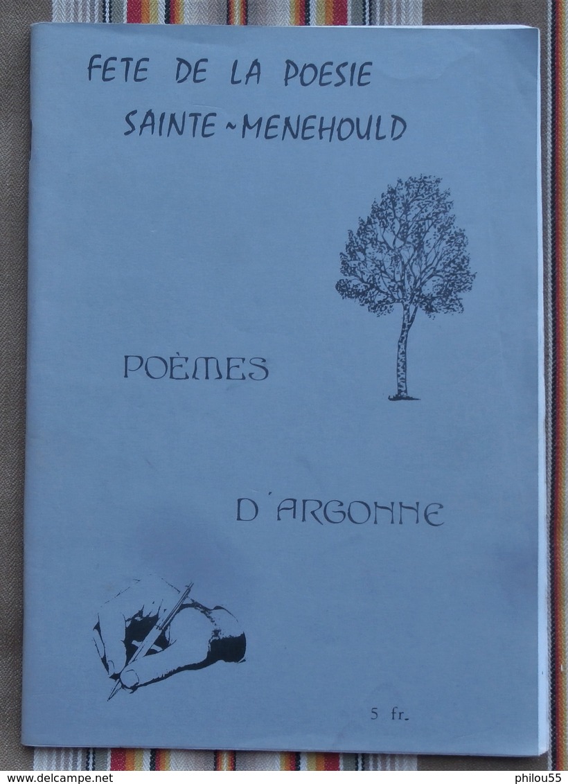 51 SAINTE MENEHOULD Fete De La Poesie ARGONNE Illustrations - Champagne - Ardenne