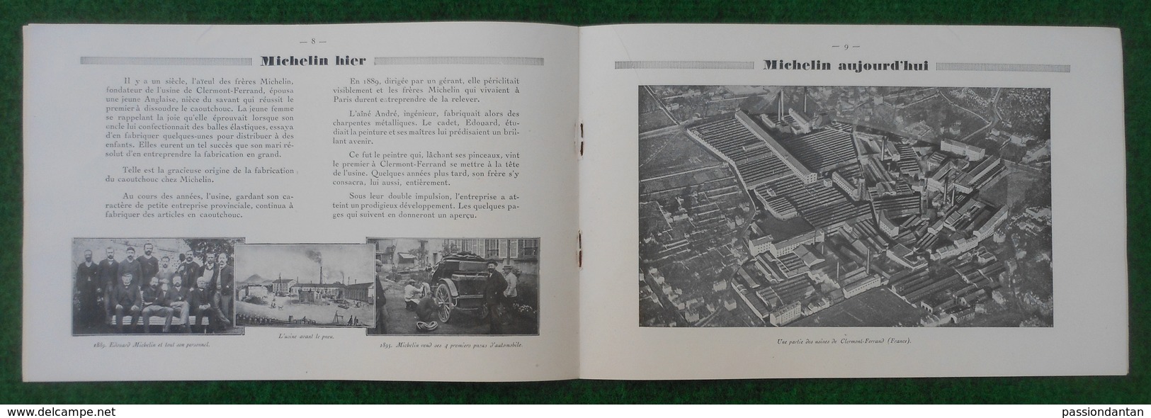 Document Michelin - Année 1925 - Michelin Ou L'histoire Du Pneu - Auto