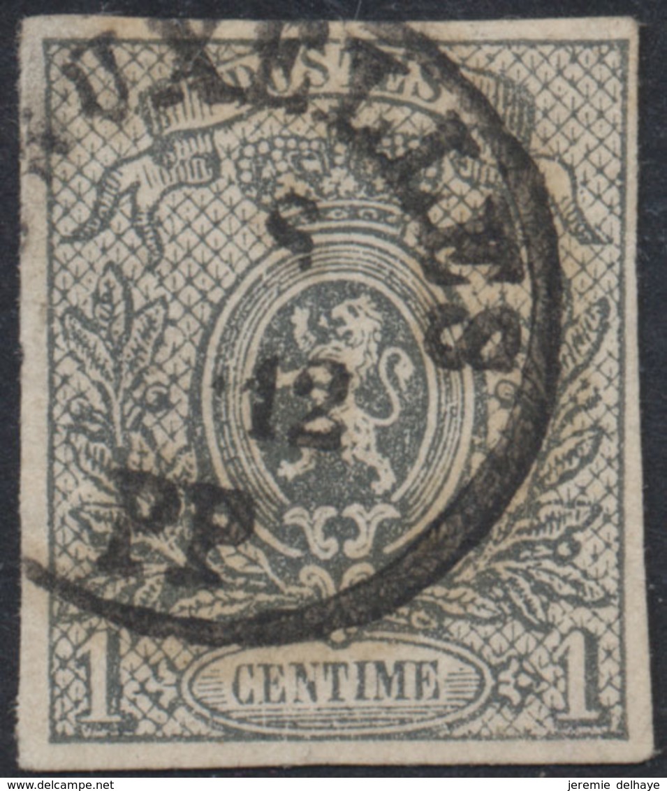 Petit Lion Non Dentelé - N°22 Obl Simple Cercle Pour Imprimé "Bruxelles / PP" - 1866-1867 Coat Of Arms