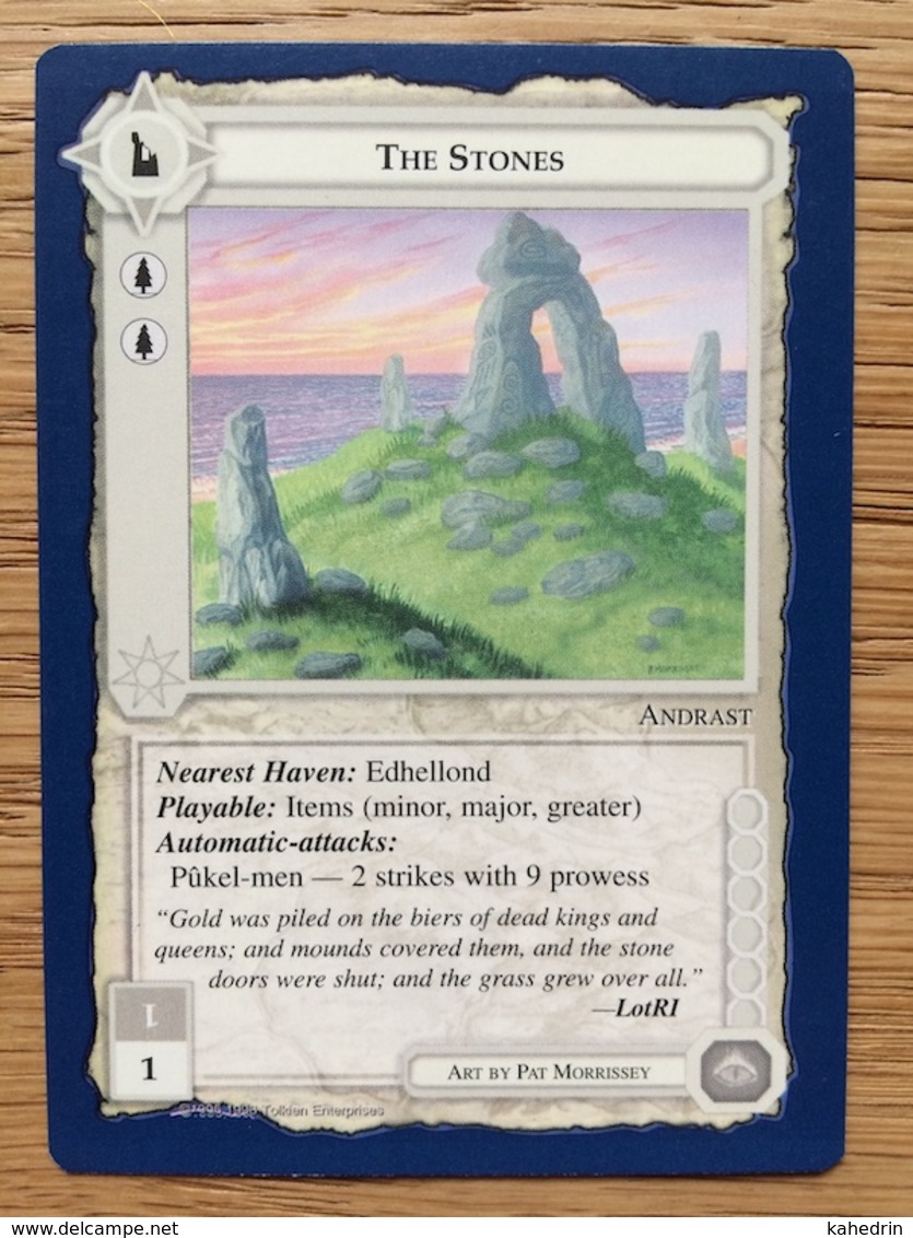 Middle Earth CCG LOTR, The Wizards Blue Border Unlimited: The Stones, Mint / Near Mint - Sonstige & Ohne Zuordnung