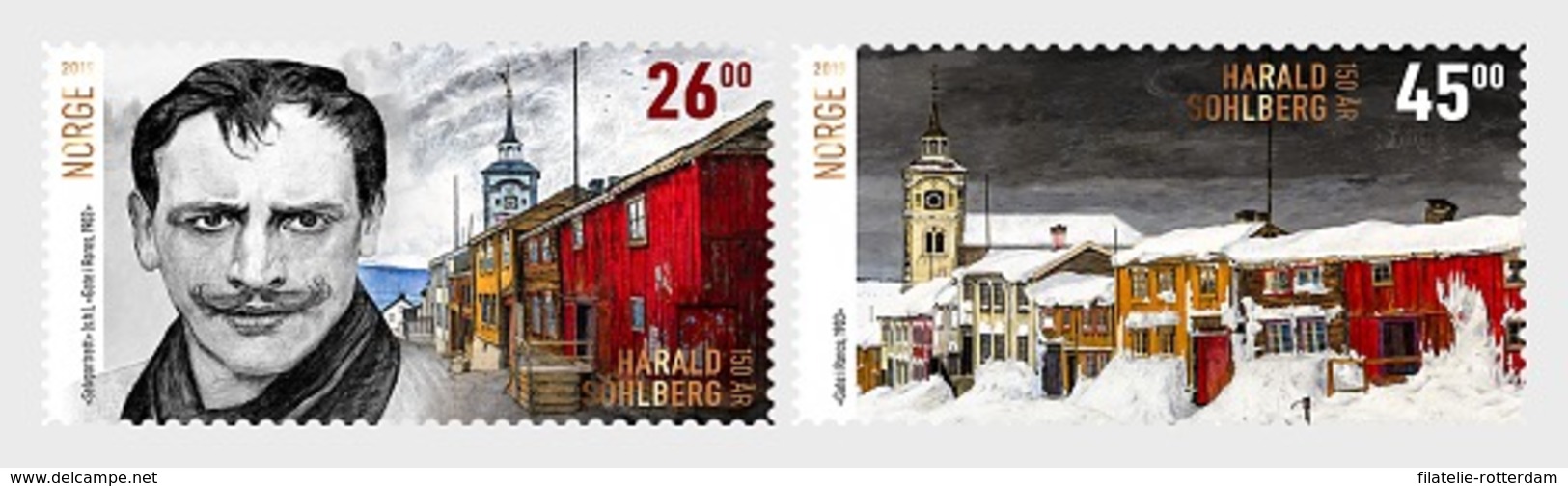 Noorwegen / Norway - Postfris / MNH - Complete Set 150 Jaar Schilder, Harald Sohlberg 2019 - Neufs