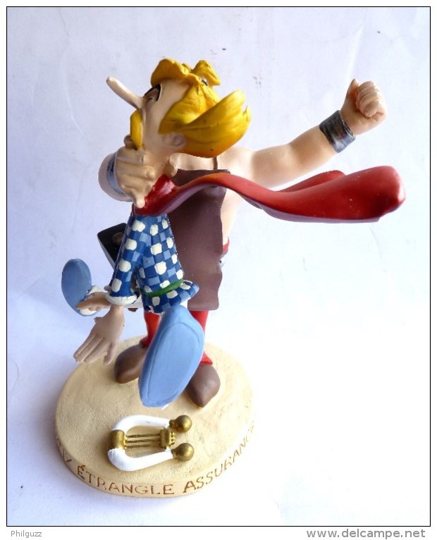 RARE FIGURINE ASTERIX EN RESINE ATLAS PLASTOY CETAUTOMATIX QUI FRAPPE ASSURANCETOURIX Scènes Supplémentaires - Asterix & Obelix