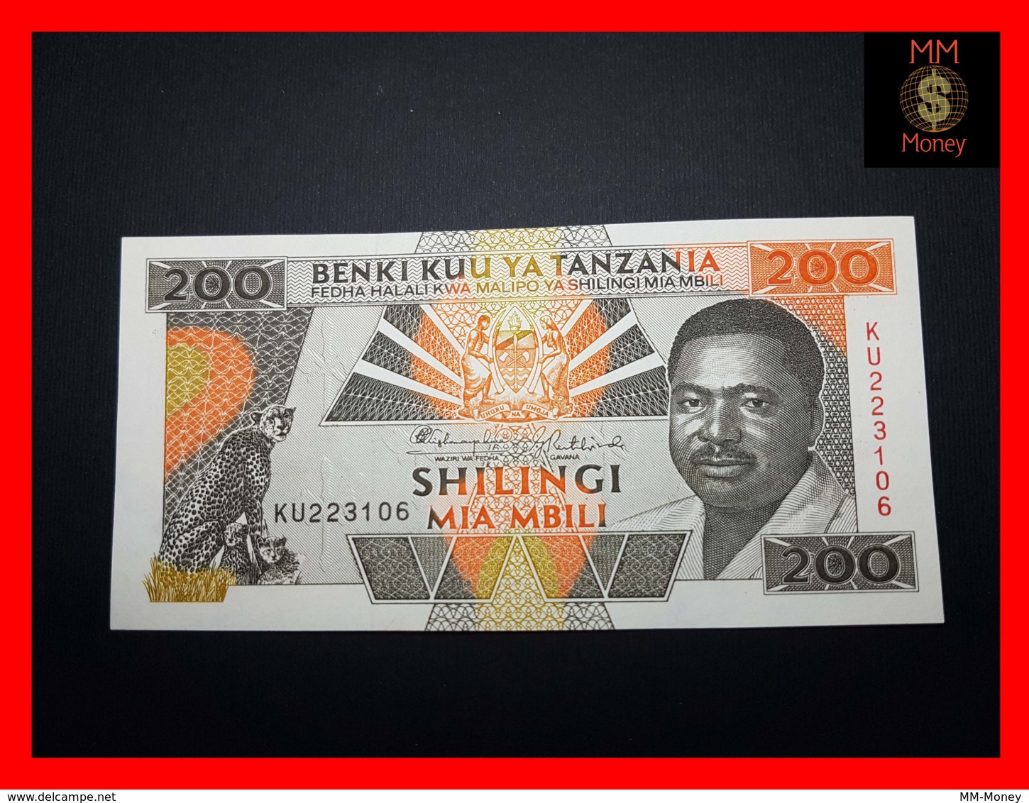 TANZANIA 200 Shilingi 1993 P. 25 A  UNC - Tanzania