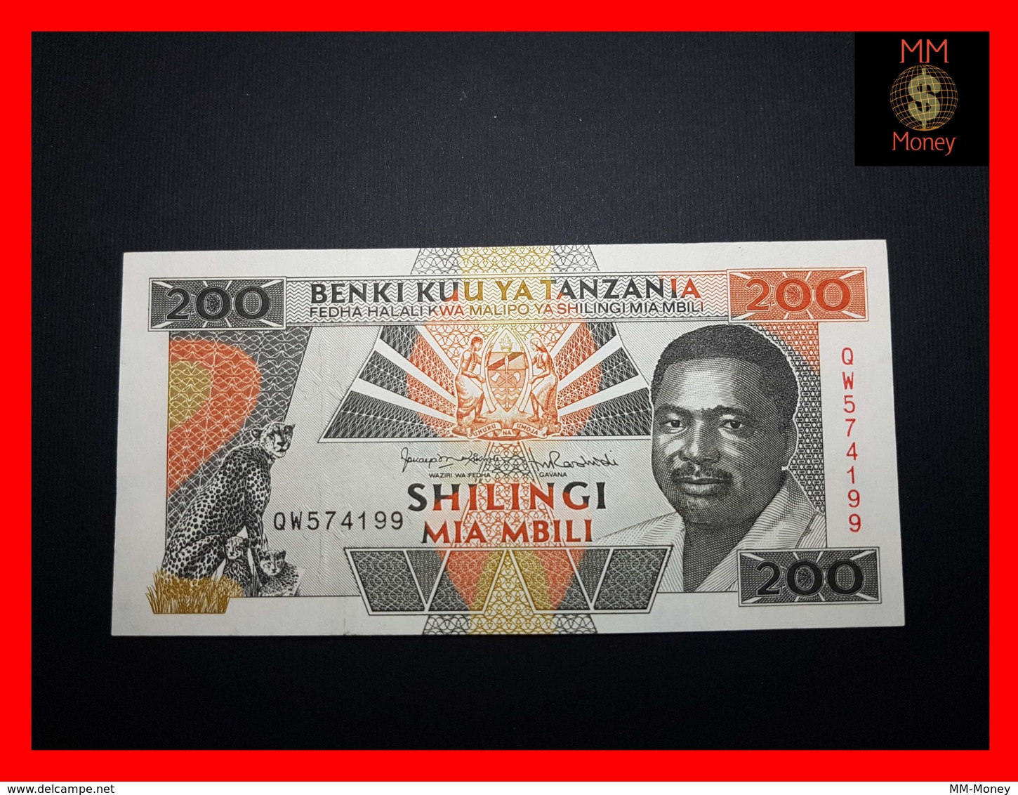 TANZANIA 200 Shilingi 1993 P. 25 B   XF - Tansania