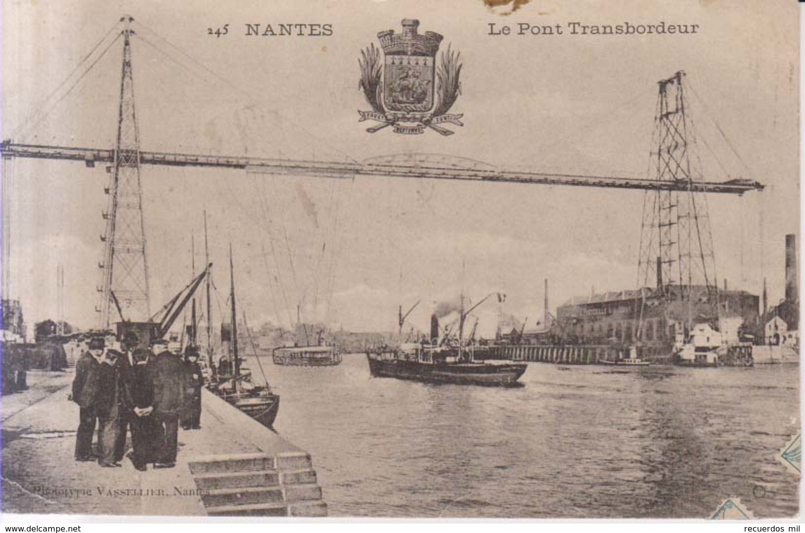 Nantes Le Pont Transbordeur    1904 - Nantes