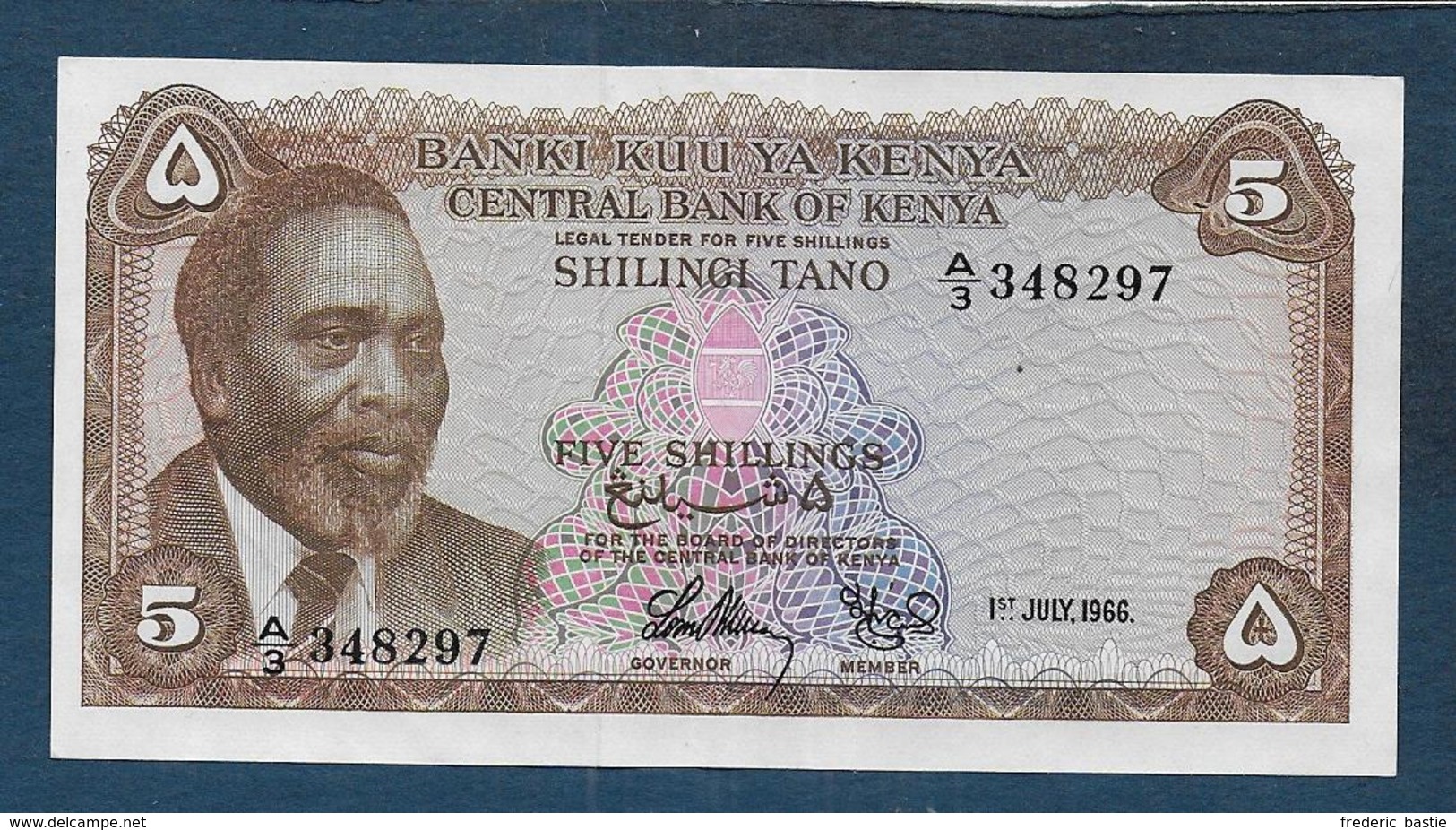 KENYA - Billet De 5 Shillings Du 1 July 1966 - Kenia