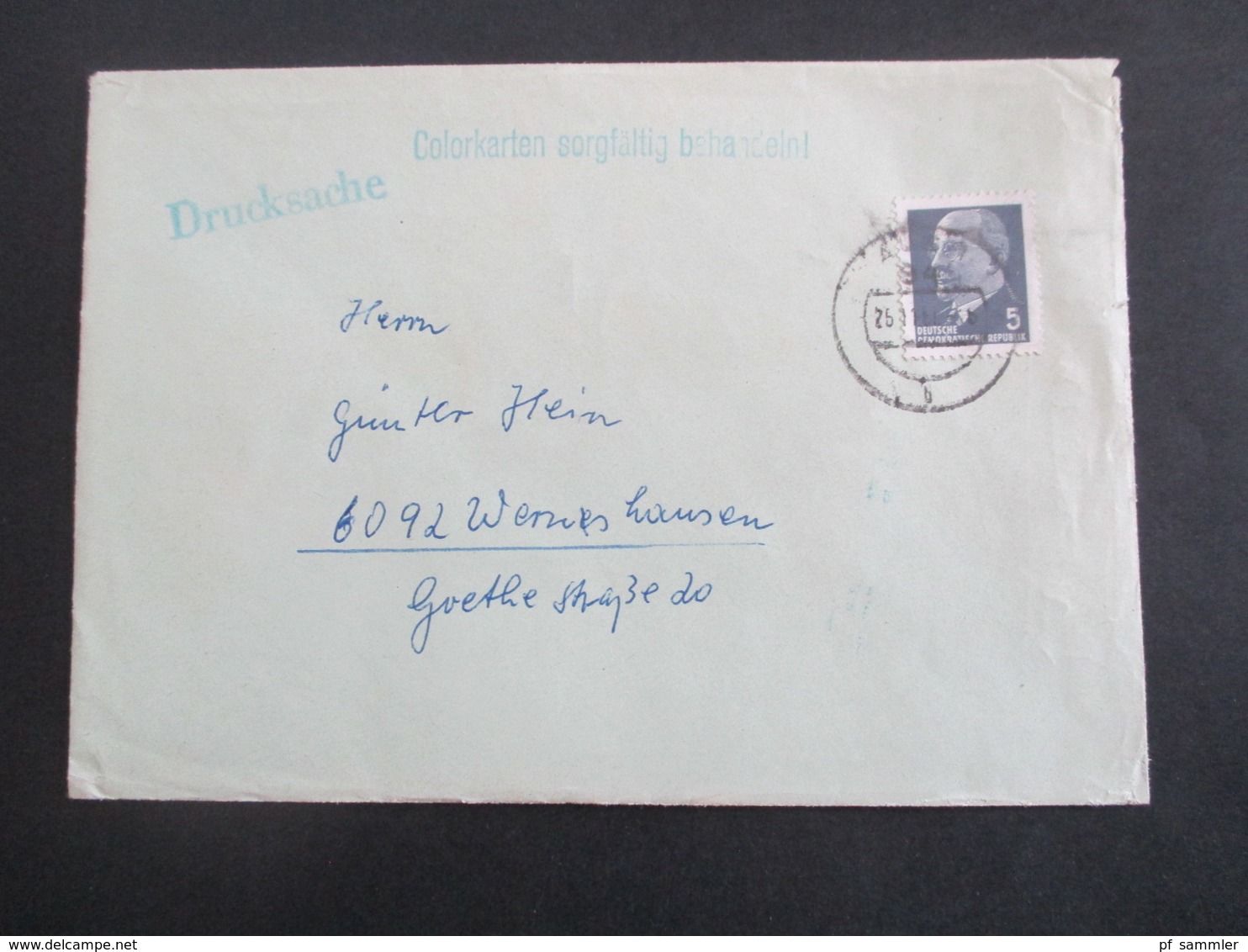 DDR 1969 Ulbricht Nr. 845 EF 4 Belege Als Drucksache Verschiedene Stempel Alle Belege Nach Wernshausen - Storia Postale