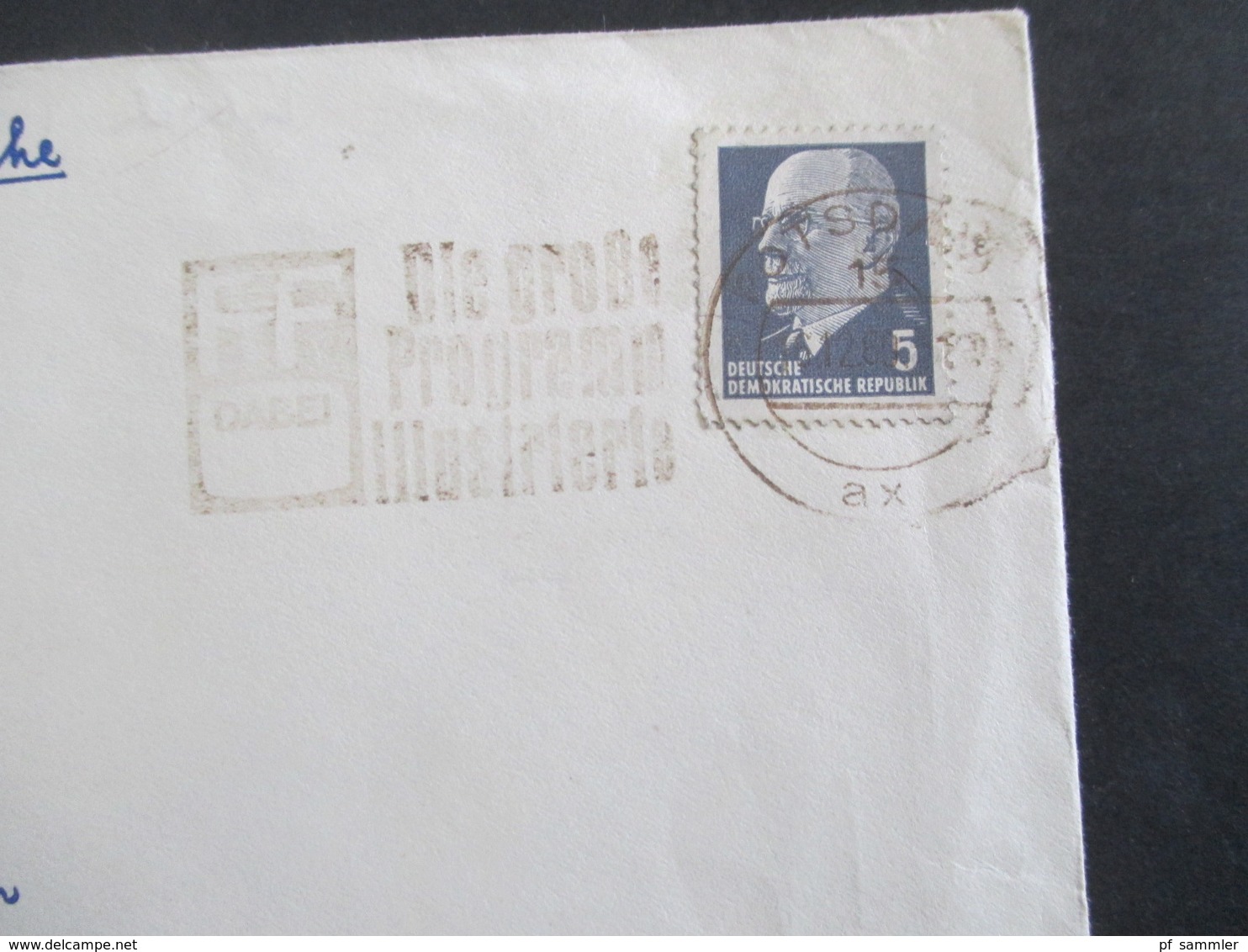 DDR 1969 Ulbricht Nr. 845 EF 4 Belege als Drucksache verschiedene Stempel alle Belege nach Wernshausen