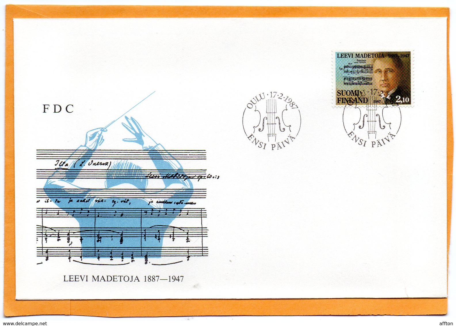 Finland 1987 FDC - FDC