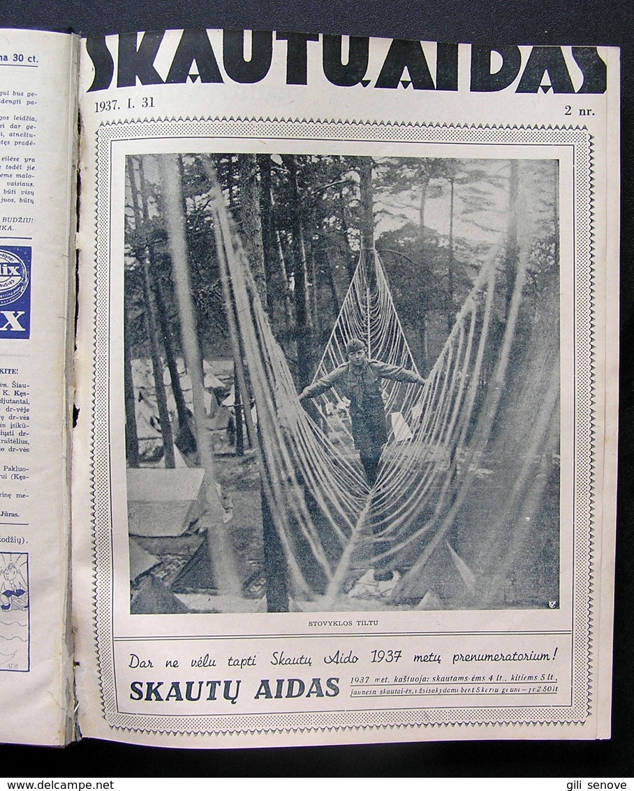 Lithuanian Magazine / Skautu Aidas 1937 Complete - Revues & Journaux