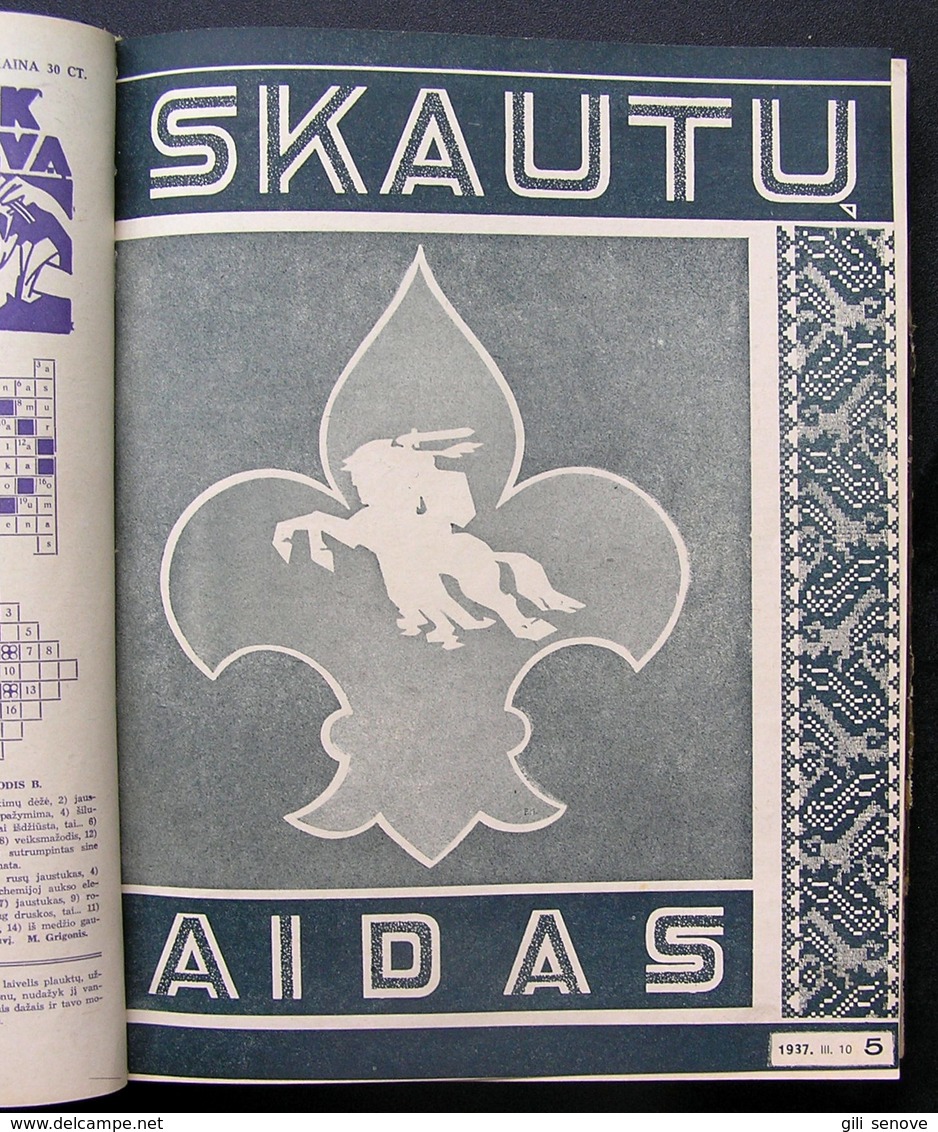 Lithuanian Magazine / Skautu Aidas 1937 Complete - Revues & Journaux