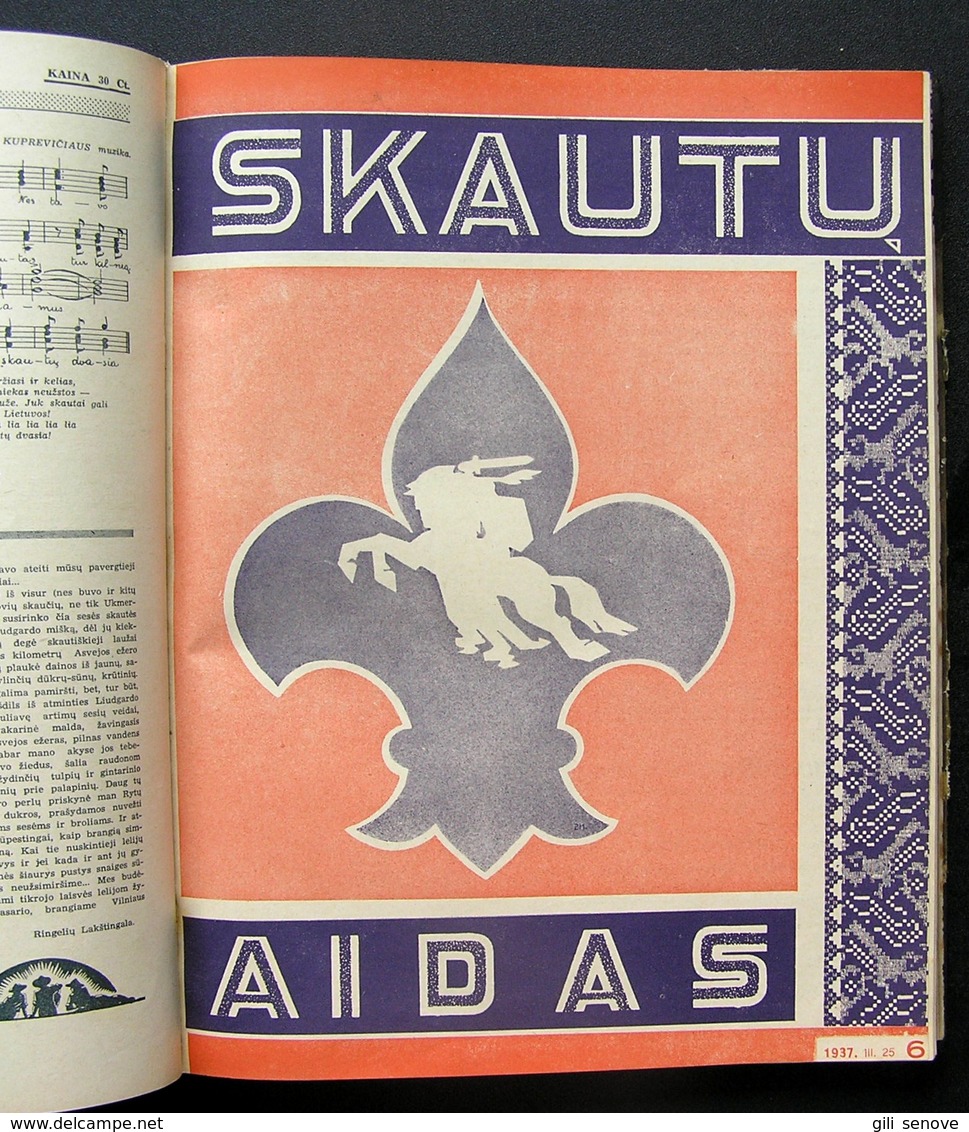 Lithuanian Magazine / Skautu Aidas 1937 Complete - Revues & Journaux