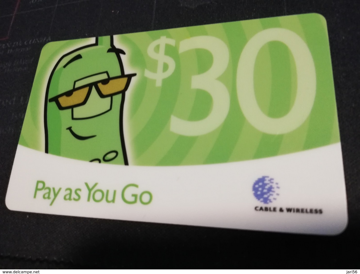 BARBADOS   $ 30 ,- PAY AS YOU GO GREEN    Prepaid  THICK CARD      Fine Used Card  ** 2071 ** - Barbados (Barbuda)