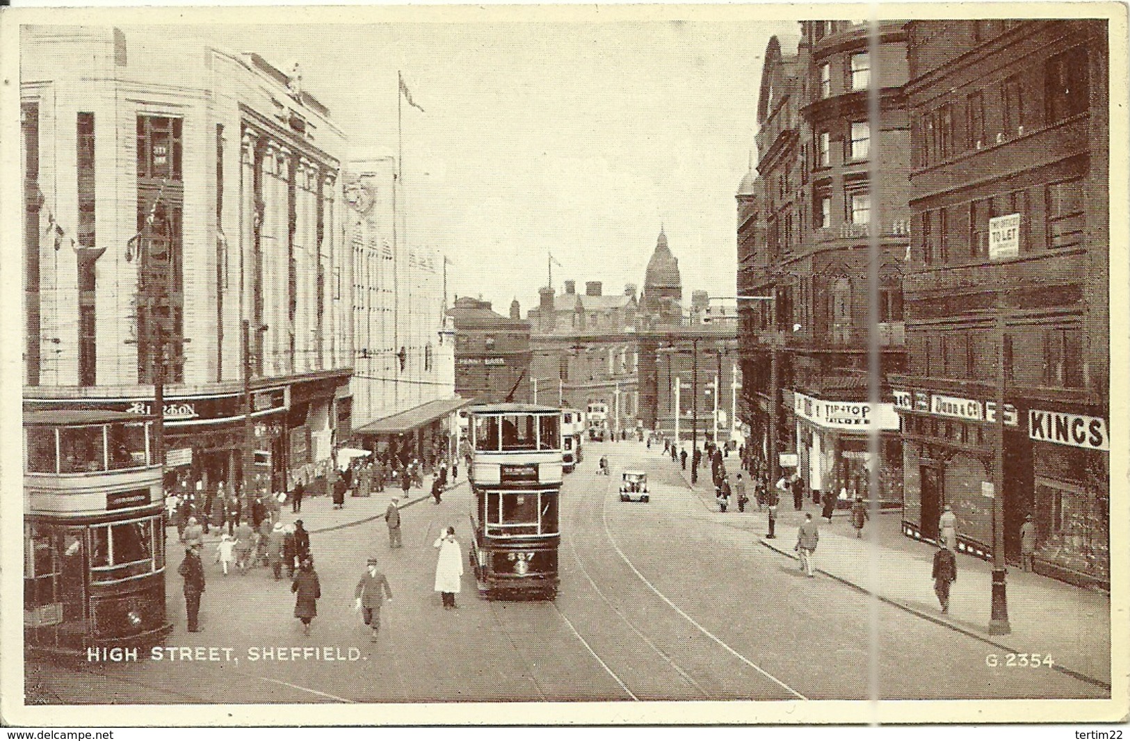 ( SHEFFIELD )( YORKSHIRE  ) ( ANGLETERRE ) HIGH STREET - Sheffield