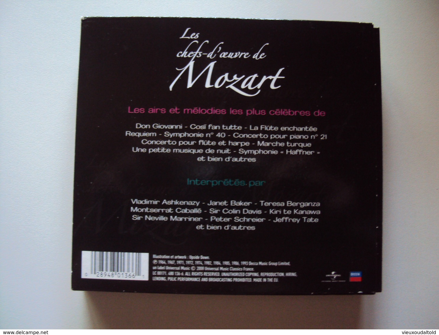 3 CD  Les Chefs-d'oeuvre De MOZART   Triple Best  Of - Klassik